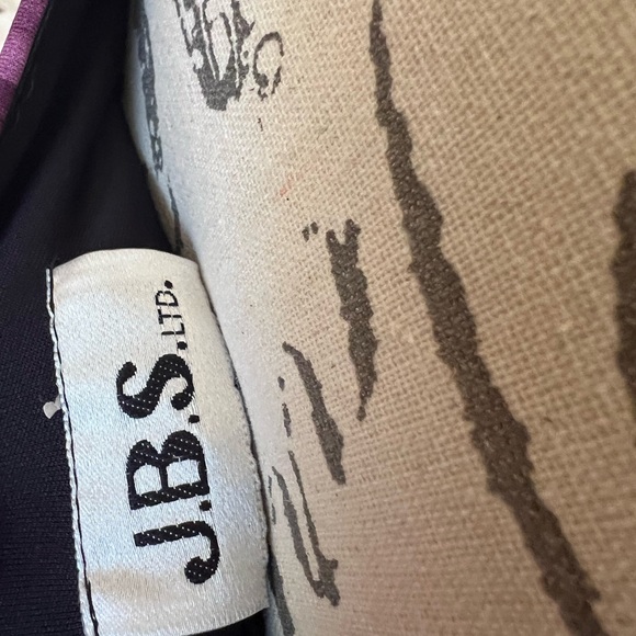 J.B.S. - Maxi dress, color is black/purple/cream and gray- size small - Picture 7 of 7